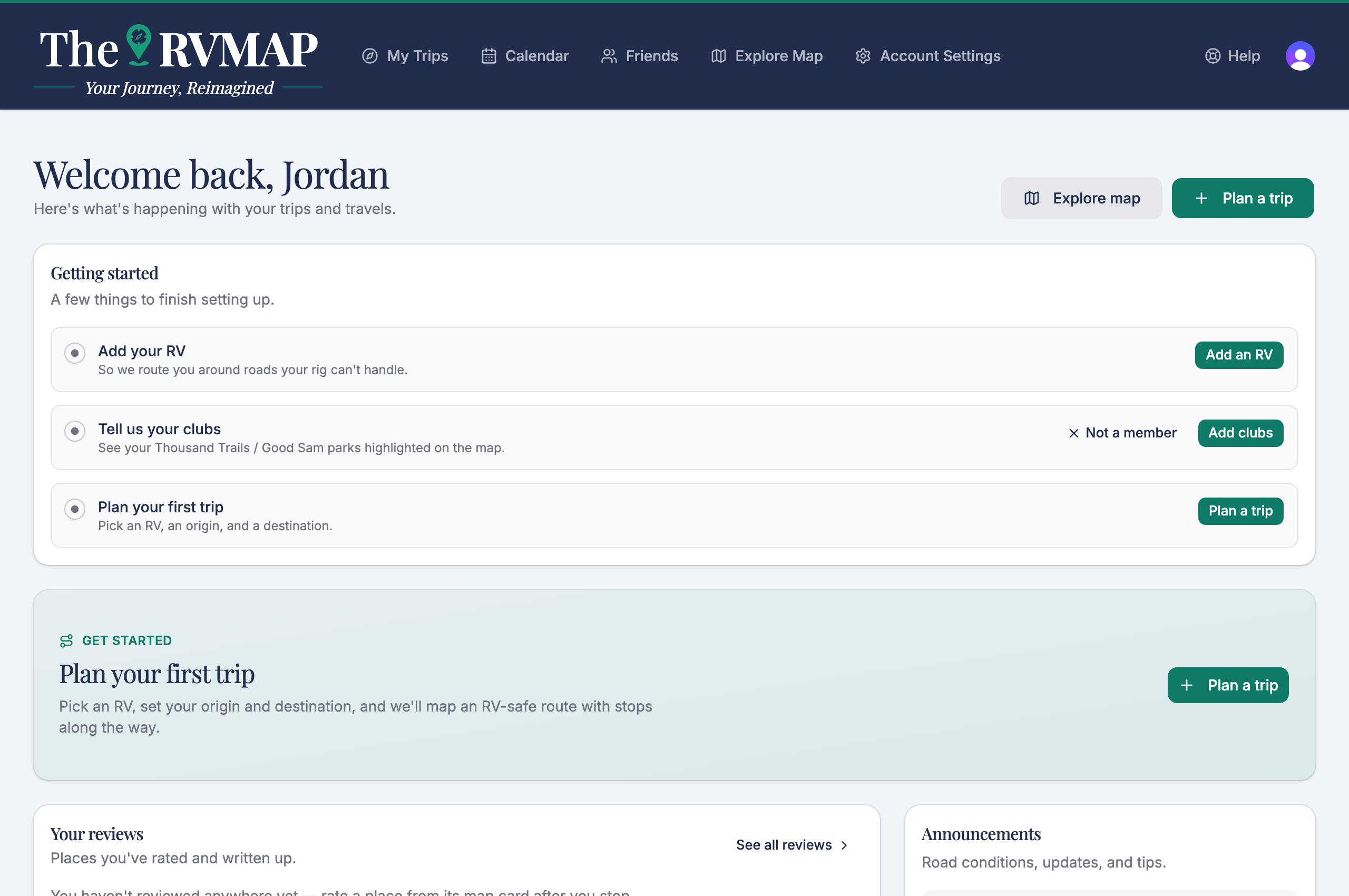 Help link in the web header